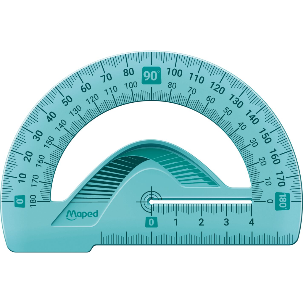 TRANSPORTADOR MAPED FLEX INCASSABLE 180º - 12CM