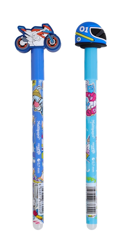 BOLIGRAFO MP ROLLER GEL BORRABLE REWRITE HELMET X1