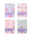 LIBRETA MP TAPA DURA A5 FLOWERS 96 HOJAS