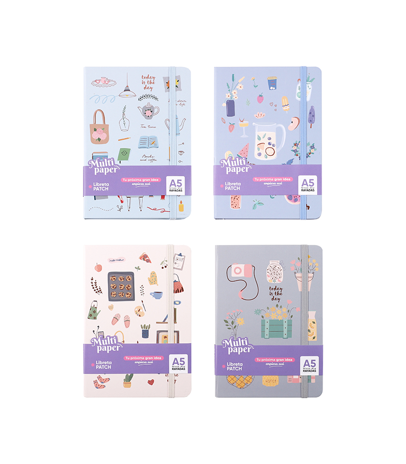 LIBRETA MP TAPA DURA A5 PATCH 96 HOJAS