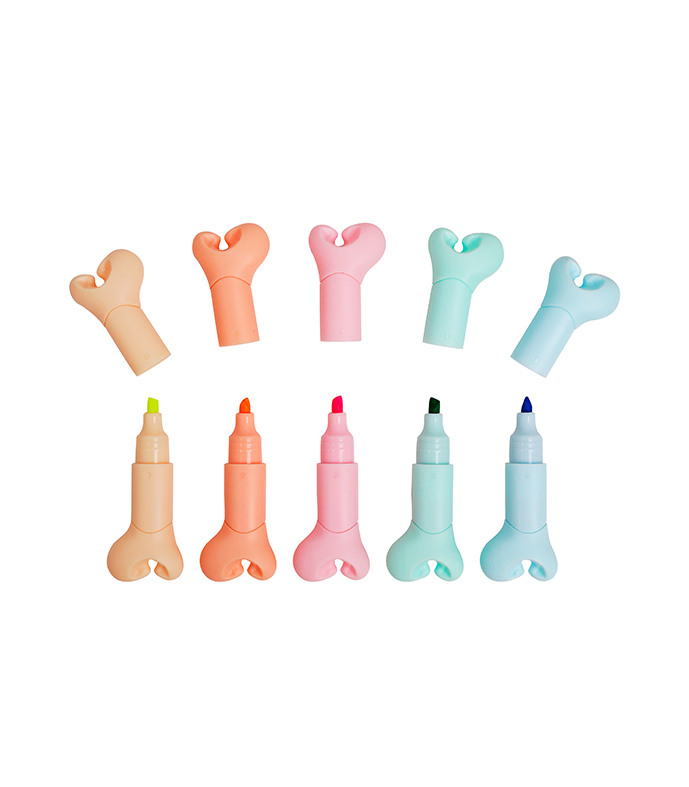 RESALTADOR MINI MP DOG BONE FLUO X5