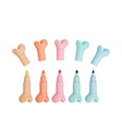 RESALTADOR MINI MP DOG BONE FLUO X5