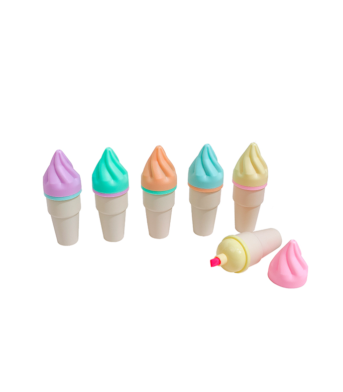 RESALTADOR MINI MP ICE CREAM PASTEL X6
