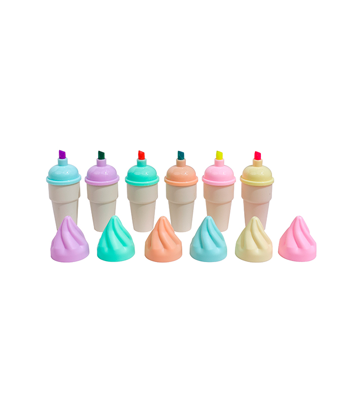 RESALTADOR MINI MP ICE CREAM PASTEL X6