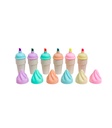 RESALTADOR MINI MP ICE CREAM PASTEL X6