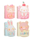 CUADERNO MP CON ESPIRAL KAWAII 13.3X18 60HOJAS