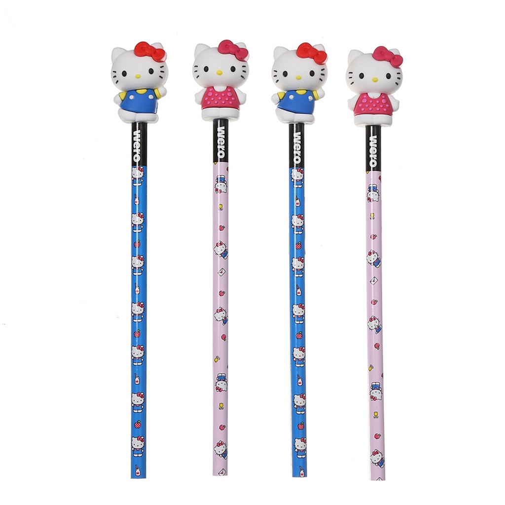 LAPIZ WERO CON TOPER HELLO KITTY X1