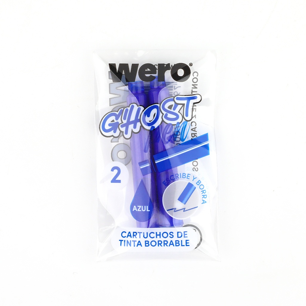 REPUESTO WERO BORRABLE X2 AZUL GHOST