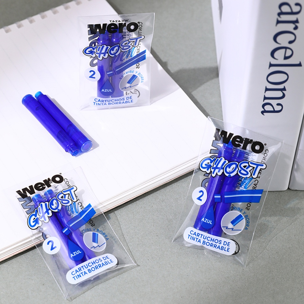 REPUESTO WERO BORRABLE X2 AZUL GHOST