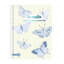 CUADERNO RY A5 15X21 ANILLADO SEMIRIGIDO 80 HOJAS RAYADAS MIX 1082