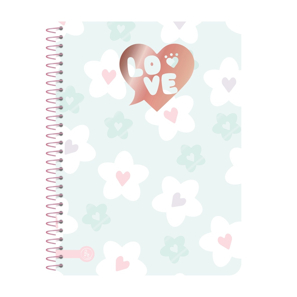 CUADERNO RY A5 15X21 ANILLADO SEMIRIGIDO 80 HOJAS RAYADAS MIX 1082
