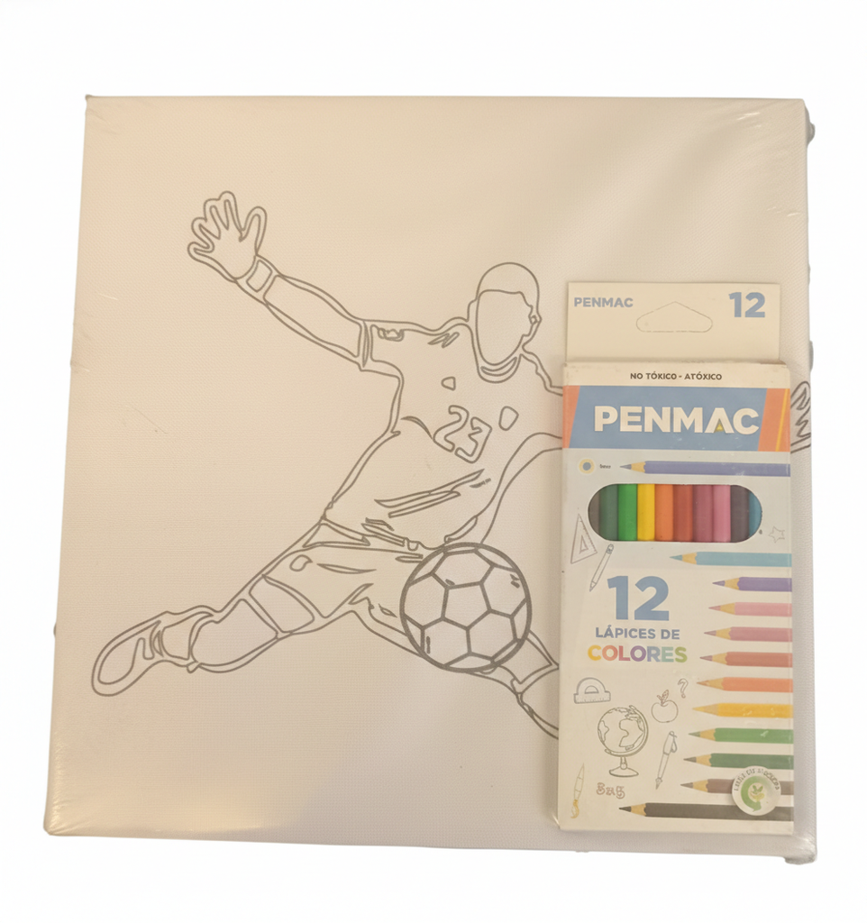 BASTIDOR PREDISEÑADO 30X30MM + 12 PINTURITAS VARIOS DISEÑOS