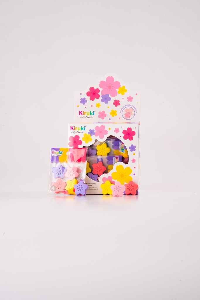 GOMA KIRUKI CON FORMA FLOR SAKURA X 36