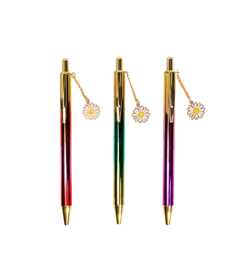 BOLIGRAFO MP METALICO RETRACTIL FLOWERS X1