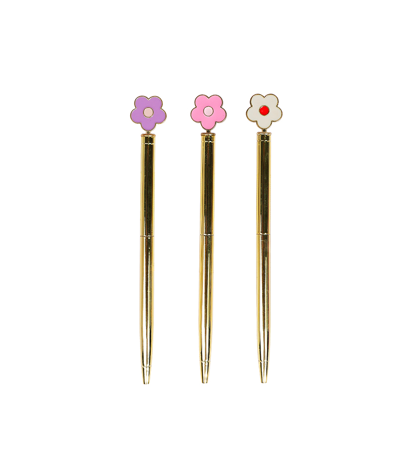 BOLIGRAFO MP METALICO RETRACTIL FLOWER X1