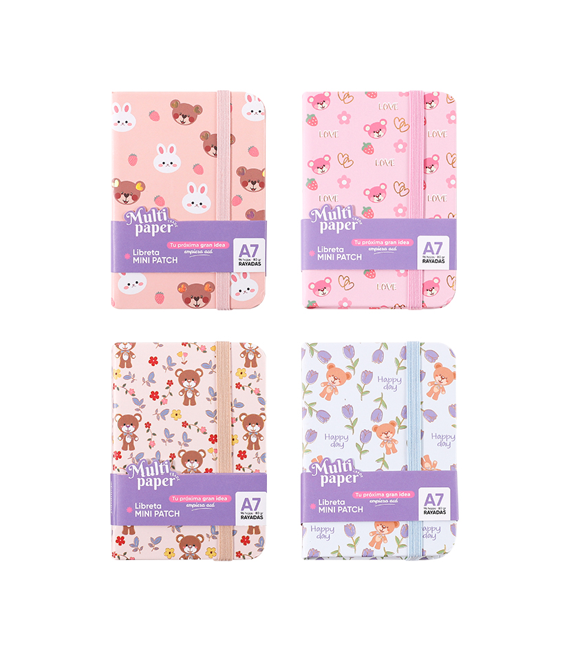 LIBRETA MP TAPA DURA A7 X96 HOJAS RAYADAS