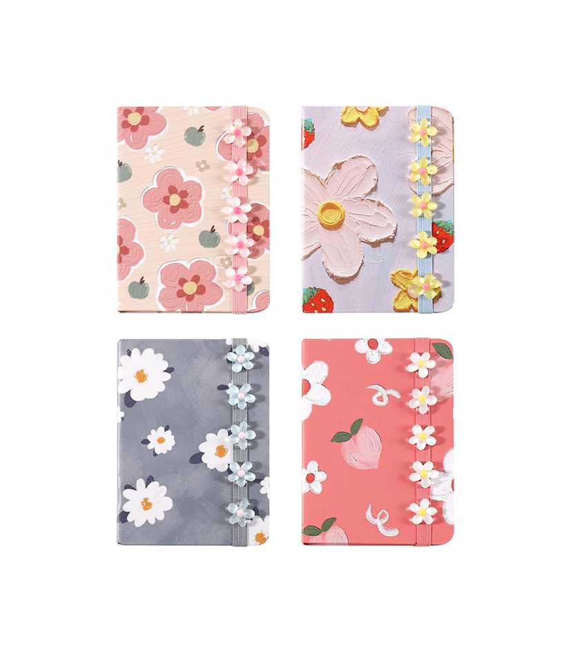 LIBRETA MP TAPA DURA A6 PATCH FLOWER X96 HOJAS RAYADAS