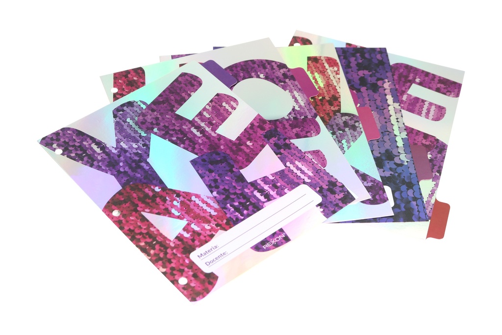 SEPARADOR ESCOLAR REXON SHINNING LETTERS