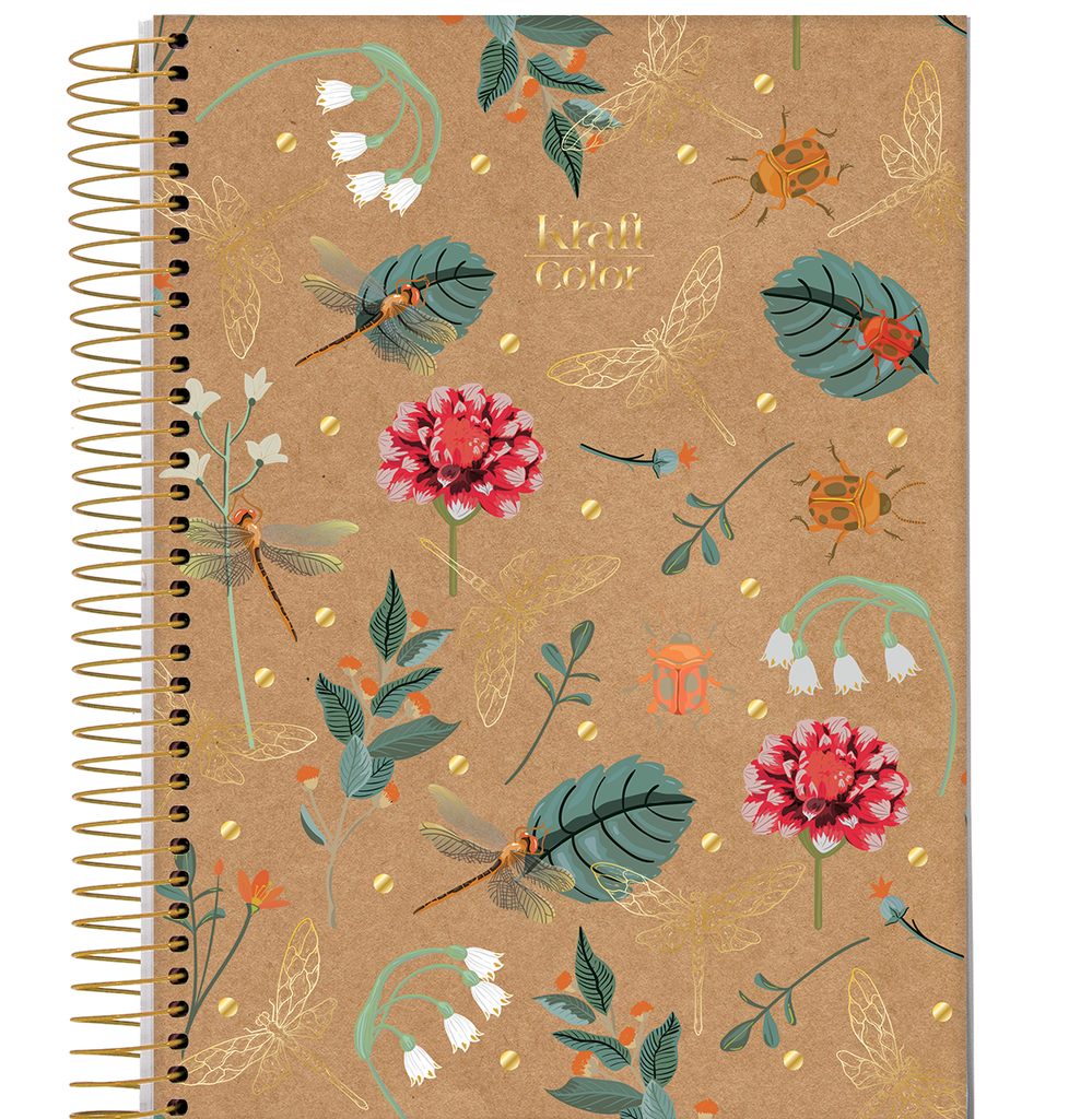 CUADERNO JANDAIA TAPA DURA 10X14.6 80 HOJAS KRAFT