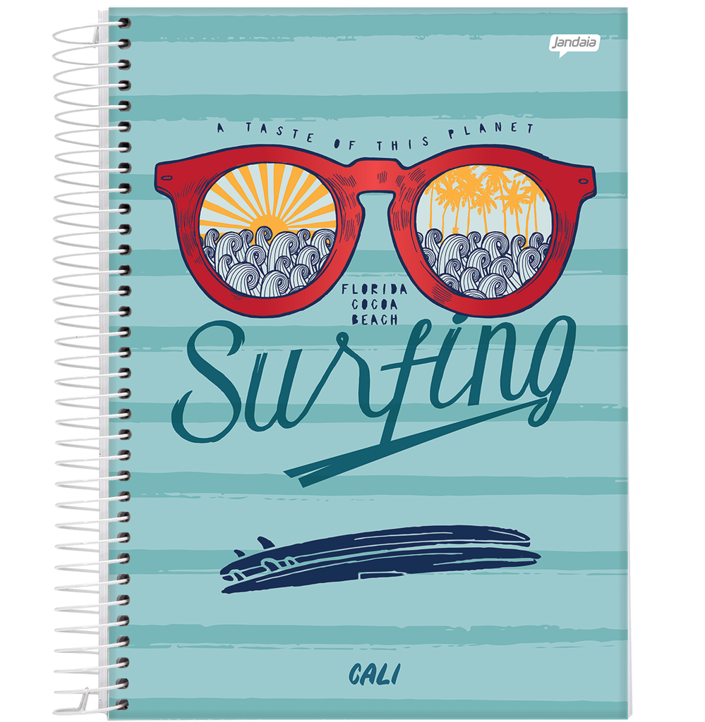 CUADERNO JANDAIA TAPA DURA 14X20 80 HOJAS MALIBU CALI