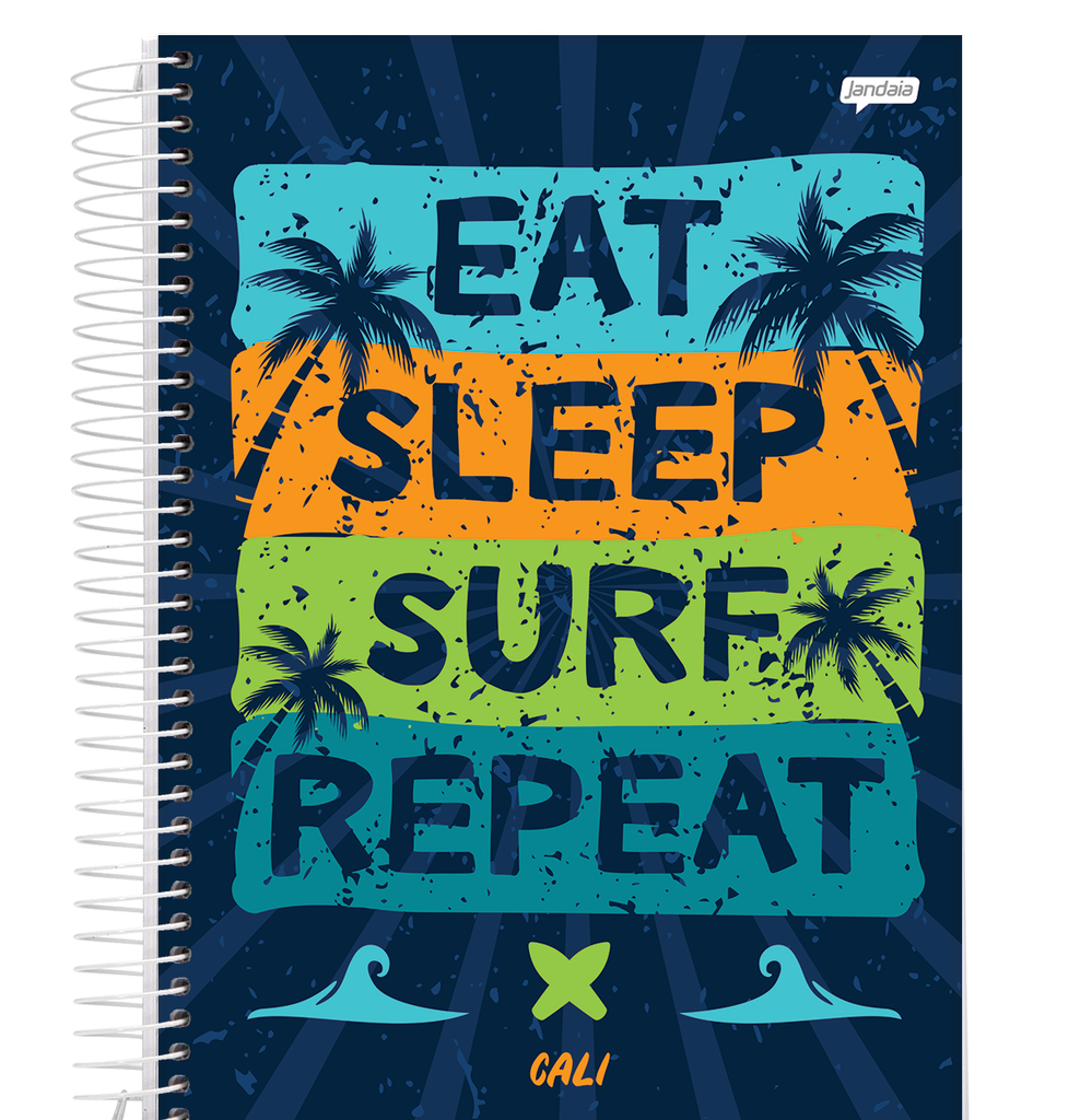 CUADERNO JANDAIA TAPA DURA 14X20 80 HOJAS MALIBU CALI