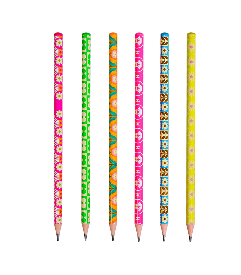 LAPIZ GRAFITO MP X36 NEON FLORAL