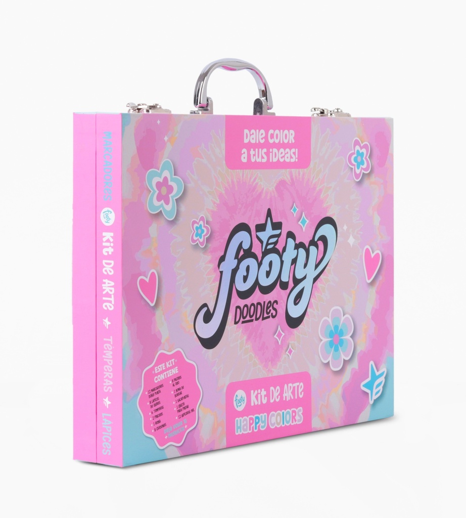 SET DE ARTE FOOTY HAPPY COLOURS DYE HEART