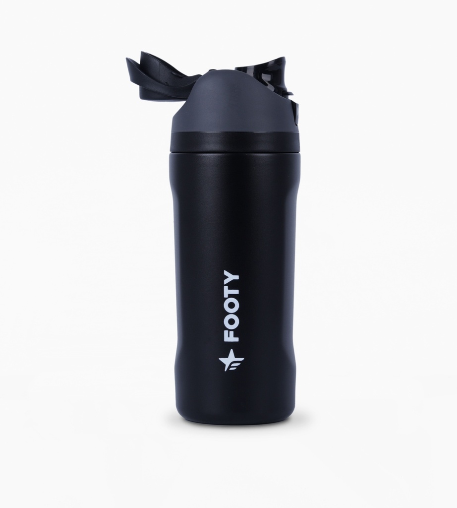 BOTELLA FOOTY TERMICA 473ML NEGRO
