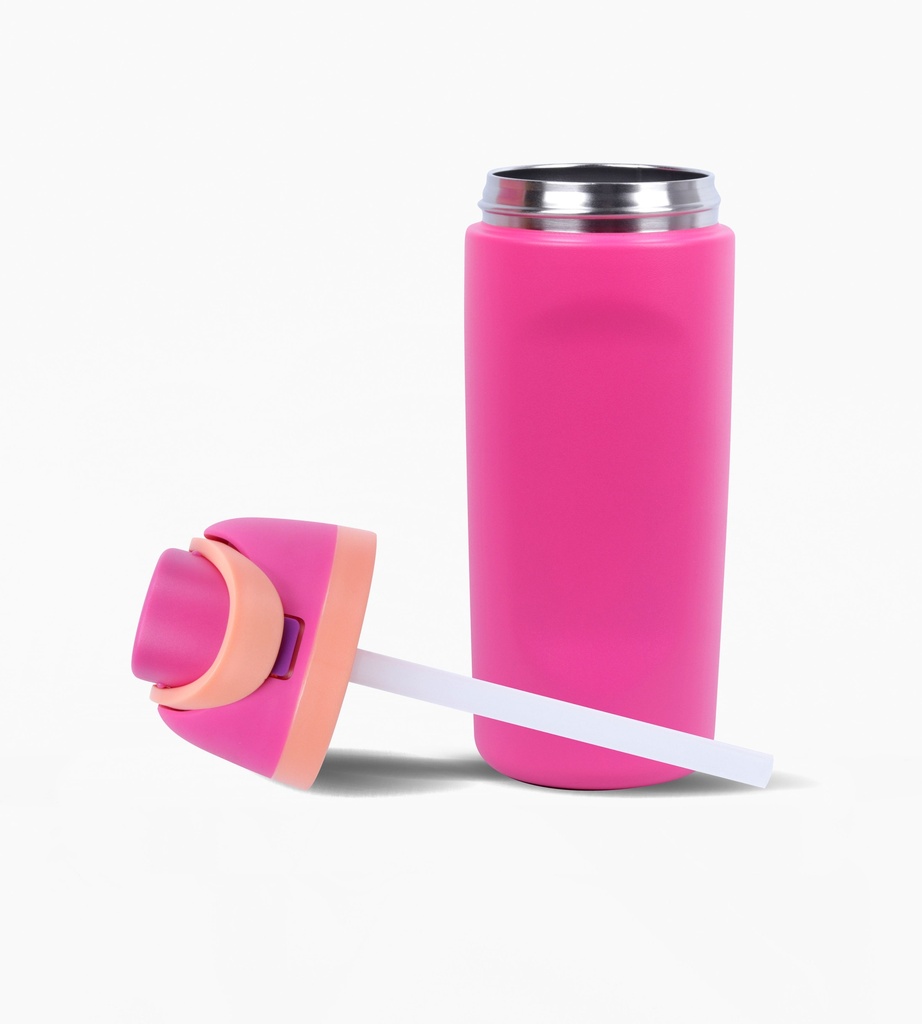 BOTELLA FOOTY TERMICA 473ML FUCSIA