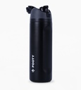 BOTELLA FOOTY TERMICA CON SORBETE INTEGRADO 700ML NEGRO