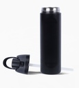 BOTELLA FOOTY TERMICA CON SORBETE INTEGRADO 700ML NEGRO