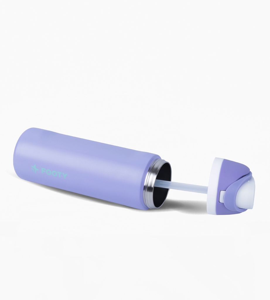 BOTELLA FOOTY TERMICA CON DOBLE PICO 700ML LILA