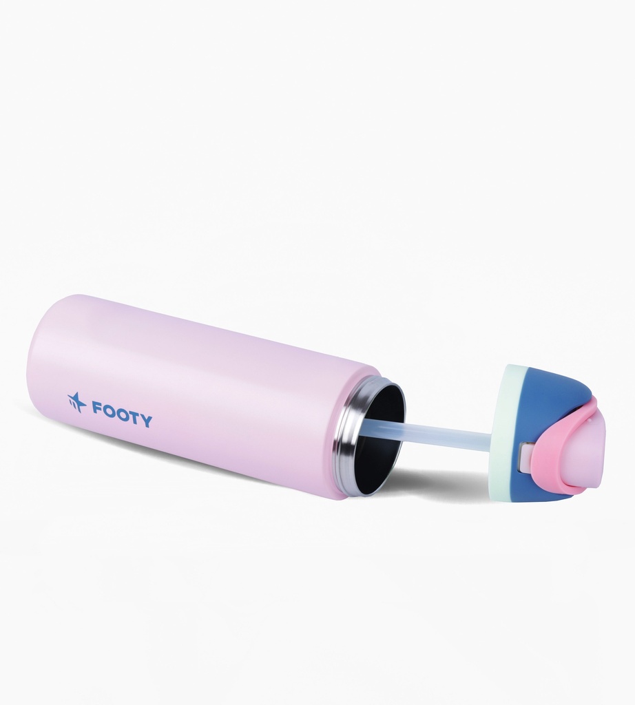 BOTELLA FOOTY TERMICA CON DOBLE PICO 700ML ROSA