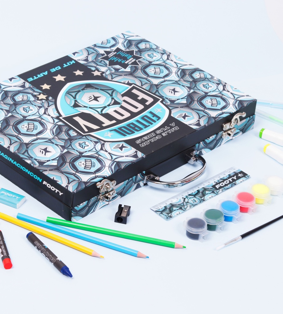SET DE ARTE FOOTY HAPPY COLOURS FUTBOL