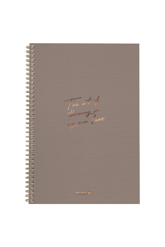 CUADERNO FW A4 SEMIRIGIDO INFINITY BOOK  80 HOJAS RAYADAS COFFEE