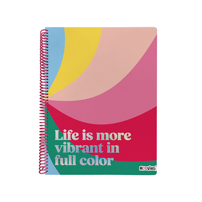 CUADERNO MOOVING A4 UNIVERSITARIO 80H RAINBOW