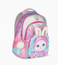 MOCHILA FOOTY ESPALDA 18" NENA CON LED BUNNY