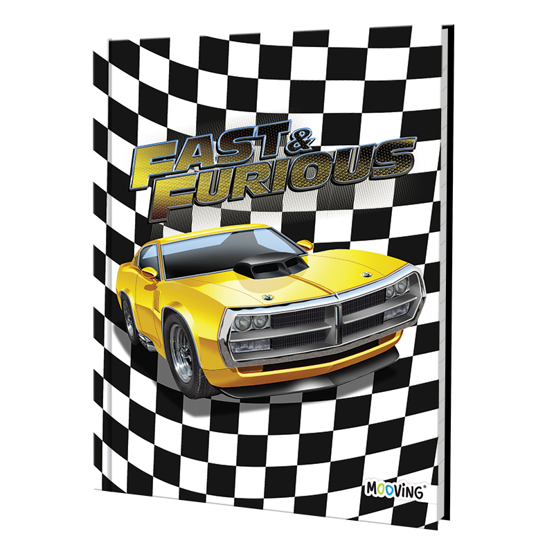 CUADERNO MOOVING 16X21 T/D 48H RAPIDO Y FURIOSO