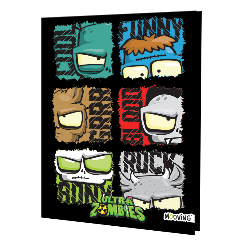 CUADERNO MOOVING 16X21 T/D 48H ULTRA ZOMBIE