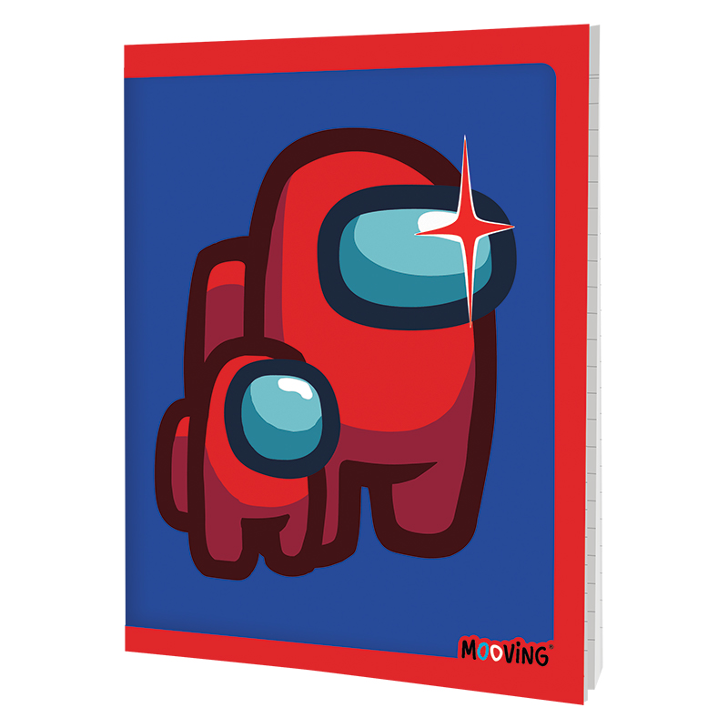 CUADERNO MOOVING 16X21 T/F 48H AMONG US