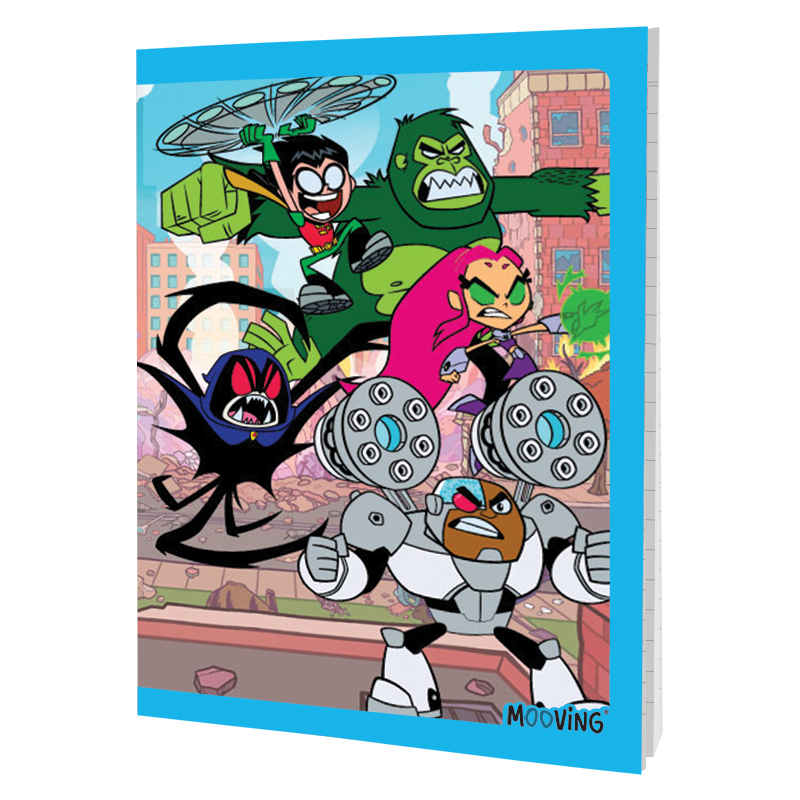 CUADERNO MOOVING 16X21 T/F 48H JOVENES TITANES EN ACC.