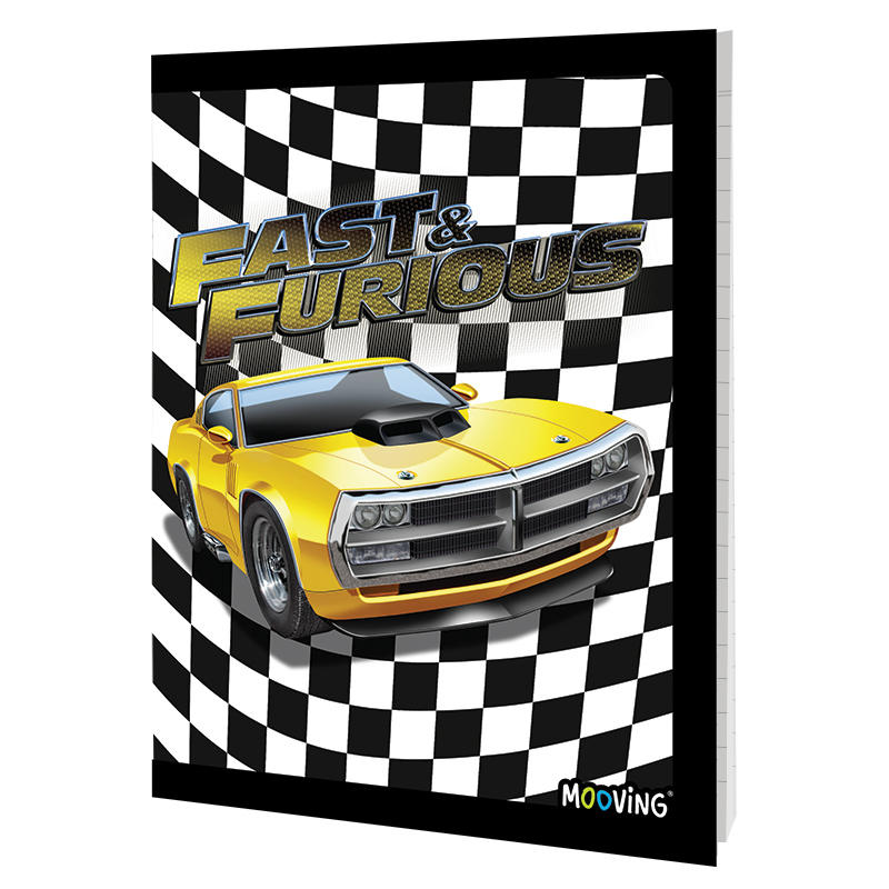 CUADERNO MOOVING 16X21 T/F 48H RAPIDO Y FURIOSO