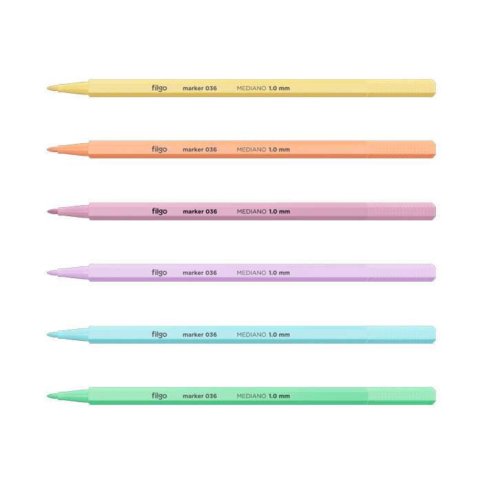 MARCADOR FILGO 036 MARKER X6 PASTEL