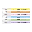 MARCADOR EZCO BRUSH X 6 PASTEL