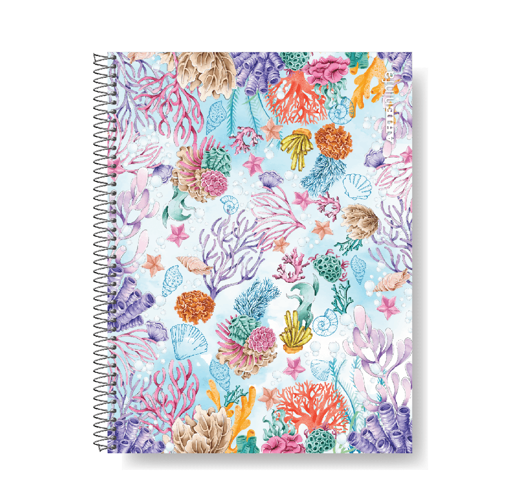 CUADERNO ARTE NINFA 16X21 80H RAYADO TAPA SEMI RIGIDA