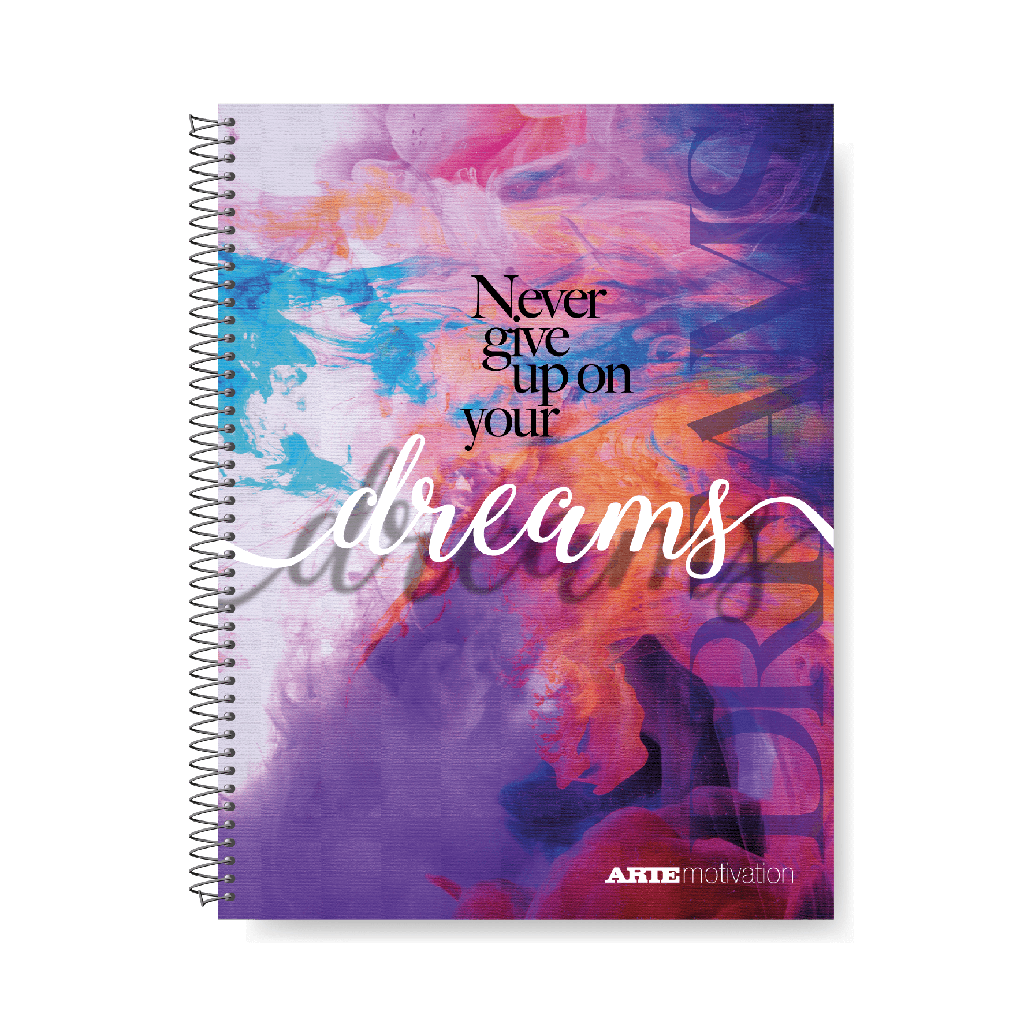 CUADERNO ARTE MOTIVATION 22X29.7 80H RAYADO TAPA SEMI RIGIDA