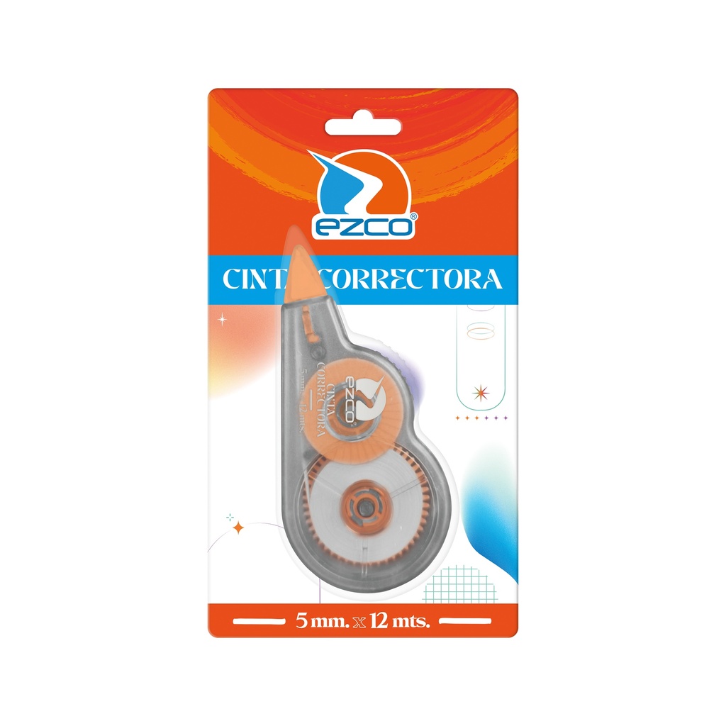 CORRECTOR EZCO CINTA 12MTS X12