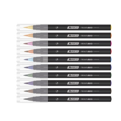 MARCADOR EZCO BRUSH X 10 SURTIDO