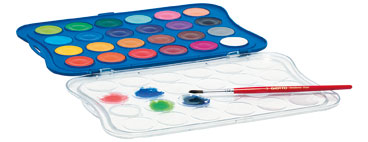 ACUARELA GIOTTO BANDEJA X24 COLORES+PINCEL