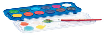 ACUARELA GIOTTO BANDEJA X12 COLORES+PINCEL